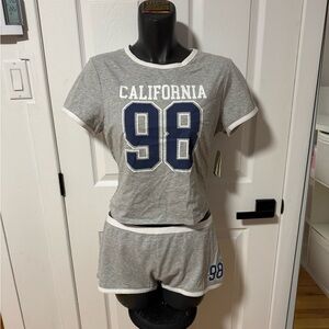 California 98 Grey Short Sleep Set - Women